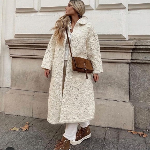 ZARA Structured Wool Blend Coat - Picture 16 of 16